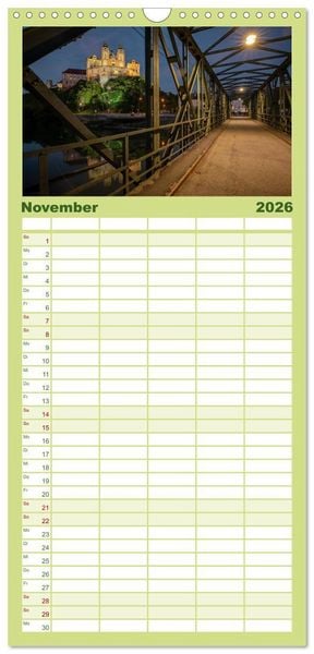 Produktbild: Familienplaner 2026 - Zauberhafte Wachau mit 5 Spalten (Wandkalender, 21 x 45 cm) CALVENDO