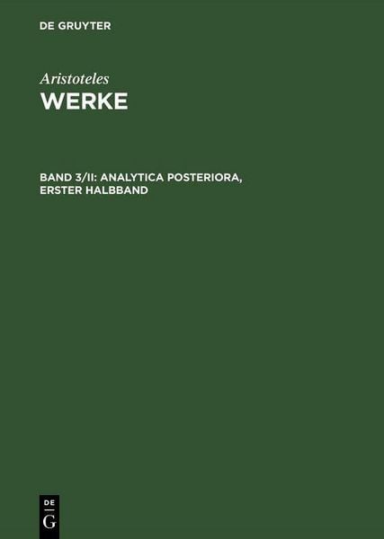 Produktbild: Analytica posteriora
