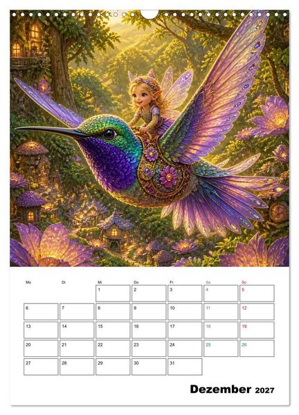 Produktbild: Kolibri-Welten (Wandkalender 2027 DIN A3 hoch), CALVENDO Monatskalender
