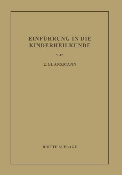 Produktbild: Einf&uuml;hrung in die Kinderheilkunde