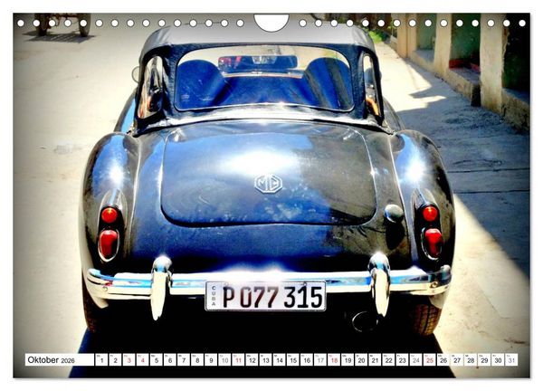 Produktbild: MGA Roadster - Filmstar auf R&auml;dern (Wandkalender 2026 DIN A4 quer), CALVENDO Monatskalender