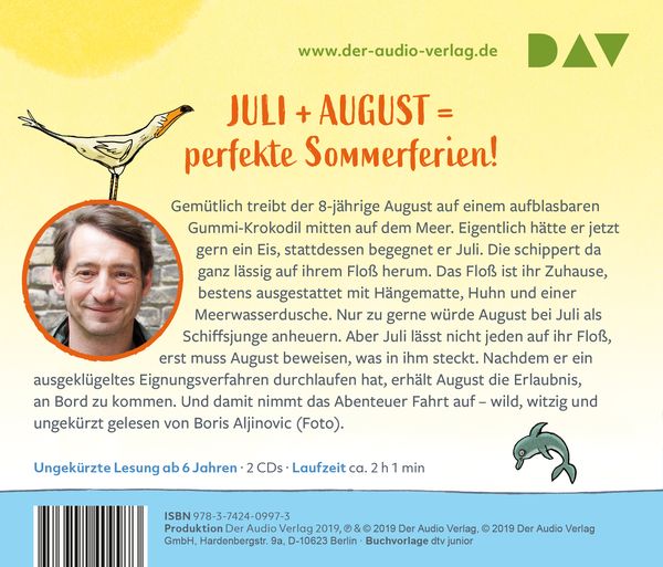 Produktbild: Juli und August &ndash; Krokodil &uuml;ber Bord!