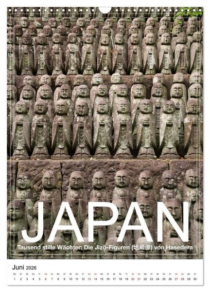 Produktbild: Japan PosterArt 2024 (Wandkalender 2026 DIN A3 hoch), CALVENDO Monatskalender