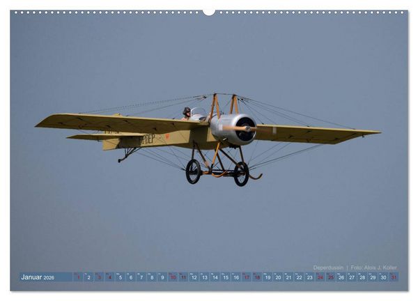 Produktbild: Historische Propellerflugzeuge 2026 (Wandkalender 2026 DIN A2 quer), CALVENDO Monatskalender