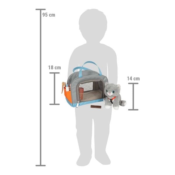 Produktbild: Katze mit Tasche und Pflege-Set