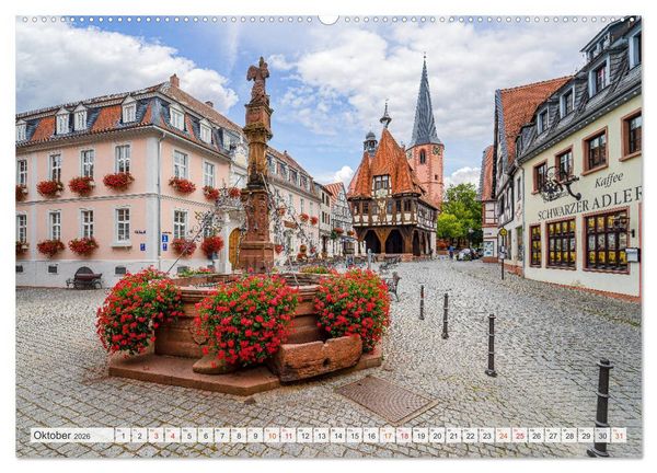 Produktbild: Michelstadt Impressionen (hochwertiger Premium Wandkalender 2026 DIN A2 quer), Kunstdruck in Hochglanz
