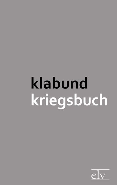 Produktbild: Kriegsbuch