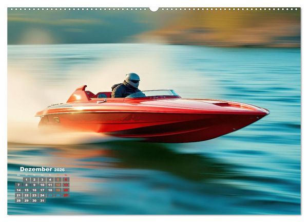 Produktbild: Speedboote (Wandkalender 2026 DIN A2 quer), CALVENDO Monatskalender