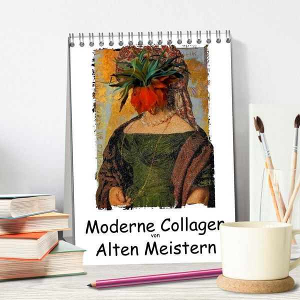 Produktbild: Moderne Collagen von Alten Meistern (Tischkalender 2026 DIN A5 hoch), CALVENDO Monatskalender