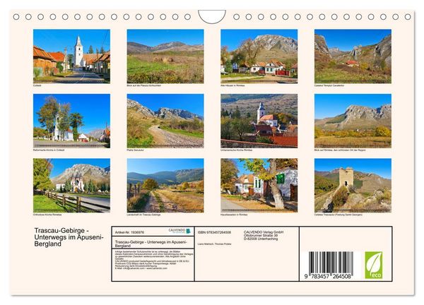 Produktbild: Trascau-Gebirge - Unterwegs im Apuseni-Bergland (Wandkalender 2026 DIN A4 quer), CALVENDO Monatskalender