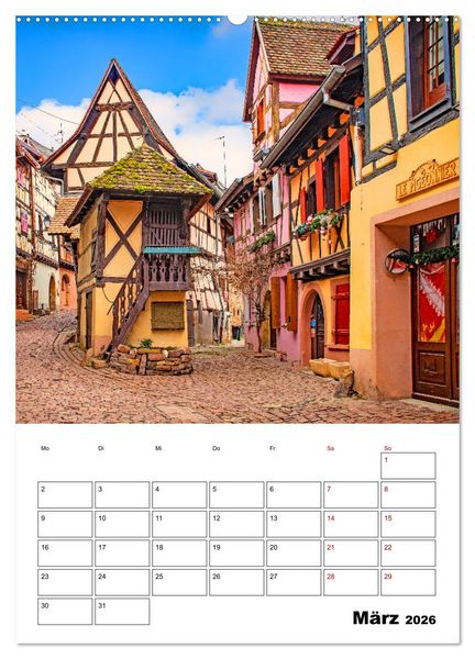Produktbild: Elsass - Impressionen (hochwertiger Premium Wandkalender 2026 DIN A2 hoch), Kunstdruck in Hochglanz