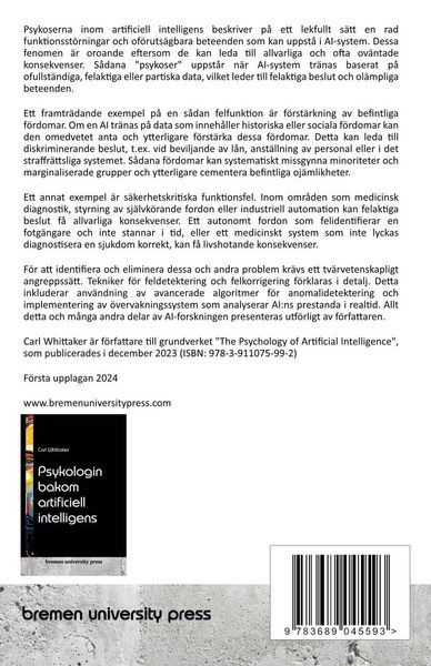 Produktbild: Psykoser inom artificiell intelligens