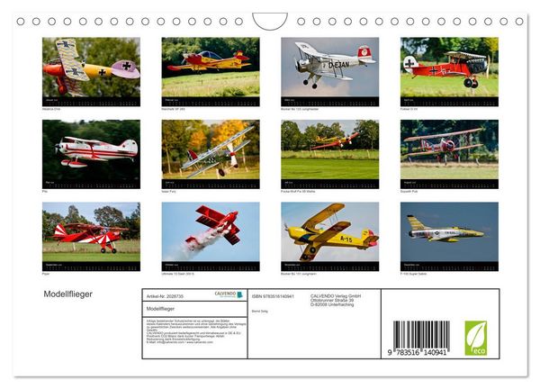 Produktbild: Modellflieger (Wandkalender 2026 DIN A4 quer), CALVENDO Monatskalender