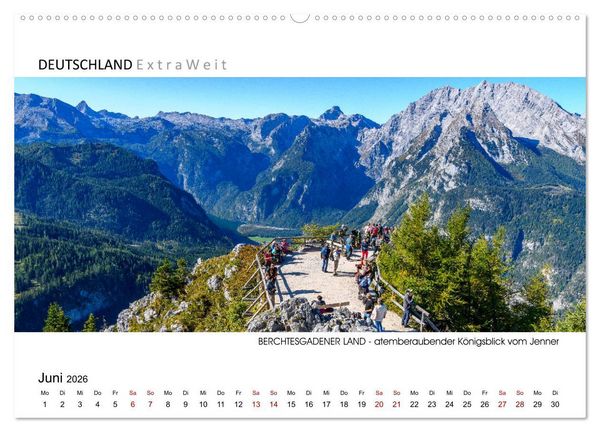 Produktbild: Impressionen aus dem Berchtesgadener Land (Wandkalender 2026 DIN A2 quer), CALVENDO Monatskalender