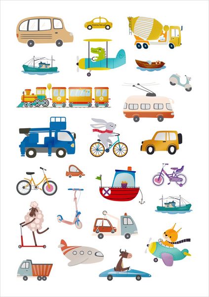 Produktbild: Glanz-Sticker &ndash; Fahrzeuge