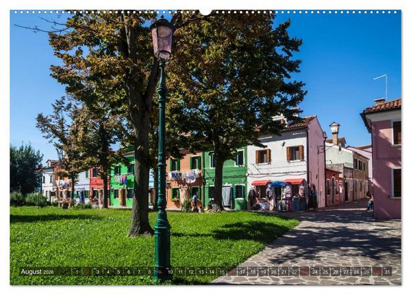 Produktbild: BURANO Charmante und farbenfrohe Insel (Wandkalender 2026 DIN A2 quer), CALVENDO Monatskalender