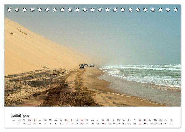 Produktbild: Des&eacute;rt namibien (Calendrier de bureau 2026 DIN A5 vertical), CALVENDO calendrier mensuel