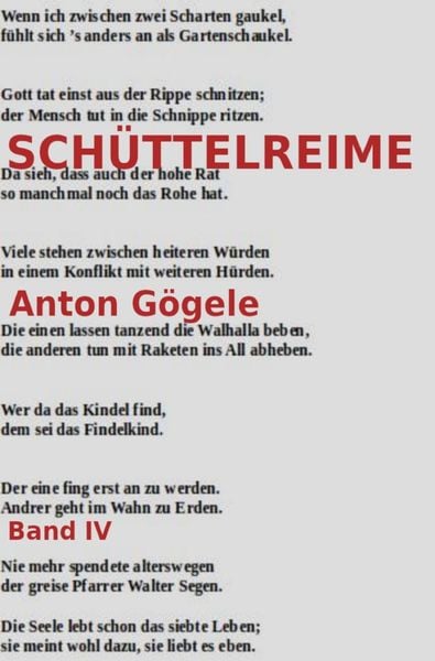 Produktbild: Sch&uuml;ttelreime