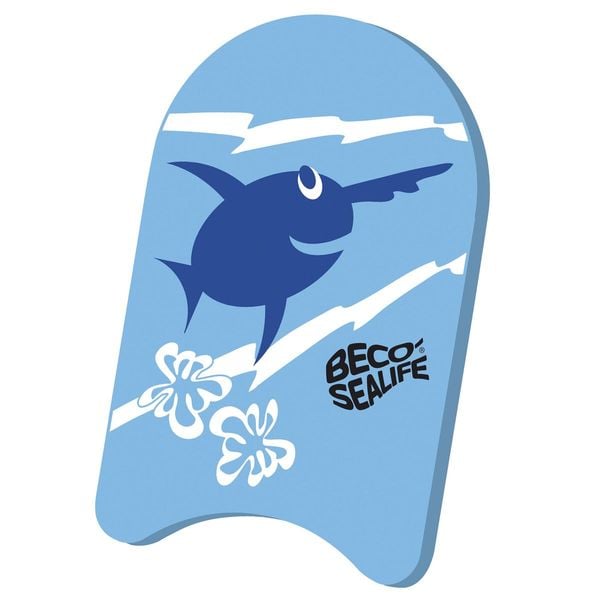 BECO Kickboard Sealife Ray blau 34x21cm