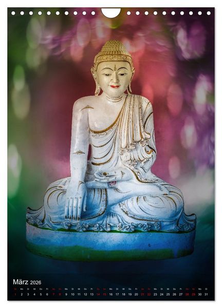 Produktbild: Die Welt mit Buddha (Wandkalender 2026 DIN A4 hoch), CALVENDO Monatskalender
