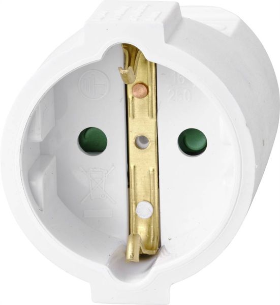Produktbild: Sygonix SY-4872642 Strom Verl&auml;ngerungskabel 16A Wei&szlig; 10.00m H05VV-F 3G 1,5mm&sup2;