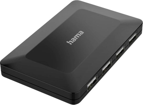 Hama 4 Port USB 2.0-Hub Schwarz