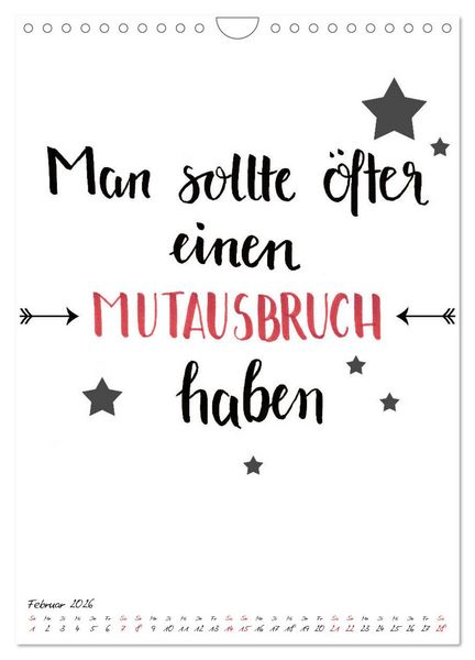Produktbild: Spruch-Reich-handgeschriebene Spr&uuml;che von frech bis weise (Wandkalender 2026 DIN A4 hoch), CALVENDO Monatskalender