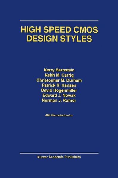 Produktbild: High Speed CMOS Design Styles