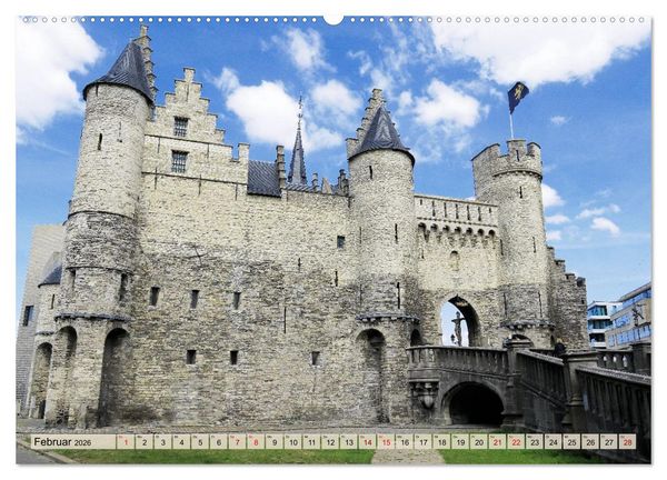 Produktbild: Antwerpen - Faszinierende Gro&szlig;stadt (hochwertiger Premium Wandkalender 2026 DIN A2 quer), Kunstdruck in Hochglanz