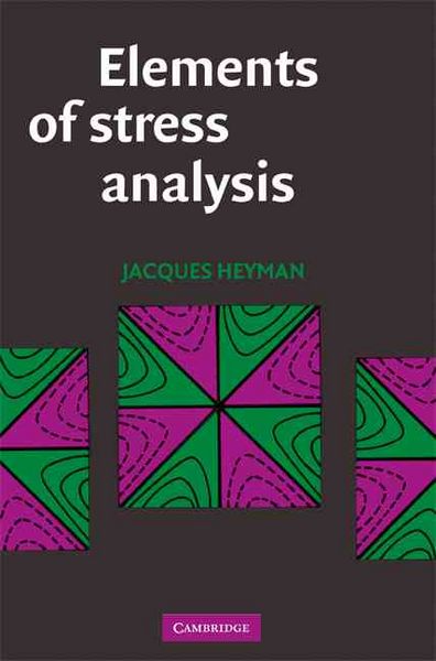 Produktbild: Elements Of Stress Analysis