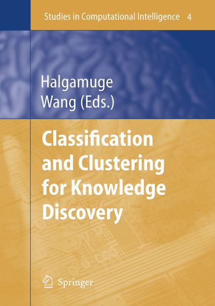 Produktbild: Classification and Clustering for Knowledge Discovery