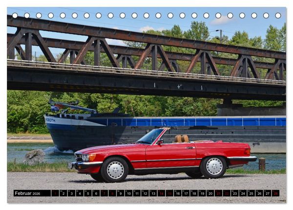 Produktbild: Ein Stern f&uuml;r Amerika - Mercedes Benz 560 SL (Tischkalender 2026 DIN A5 quer), CALVENDO Monatskalender