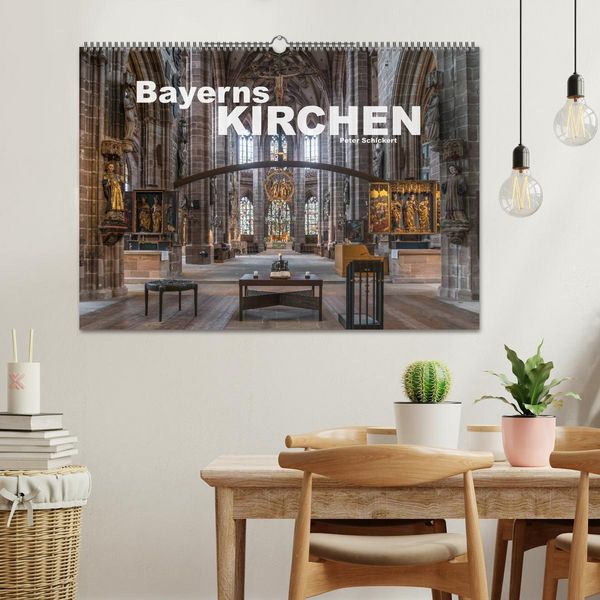Produktbild: Bayerns Kirchen (Wandkalender 2026 DIN A2 quer), CALVENDO Monatskalender
