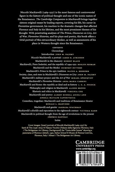 Produktbild: The Cambridge Companion to Machiavelli