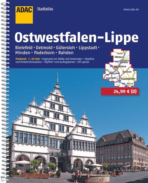 Produktbild: ADAC StadtAtlas Ostwestfalen-Lippe 1 : 20 000
