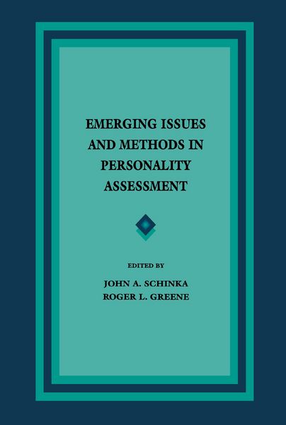 Produktbild: Emerging Issues and Methods in Personality Assessment