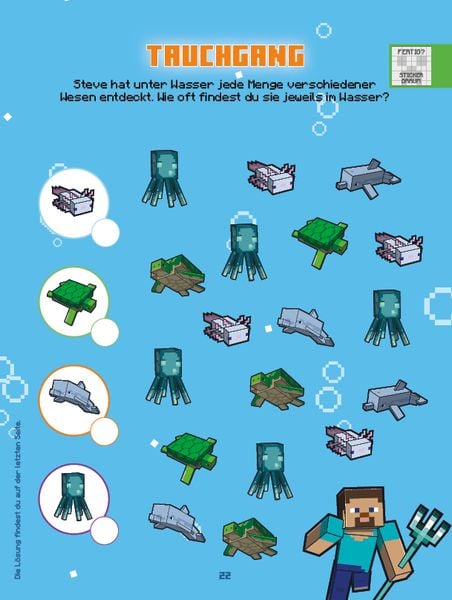 Produktbild: Minecraft: 1001 Sticker: Stickern &ndash; R&auml;tseln &ndash; Ausmalen