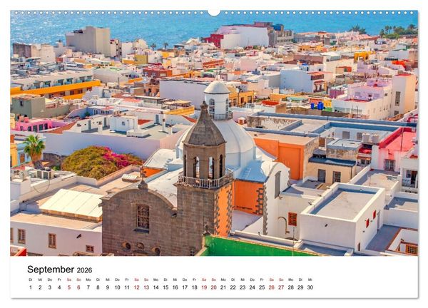 Produktbild: Las Palmas de Gran Canaria - eine gro&szlig;artige Stadt (hochwertiger Premium Wandkalender 2026 DIN A2 quer), Kunstdruck in Hochglanz