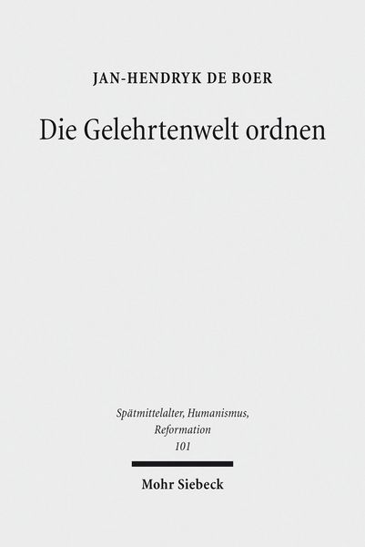 Produktbild: Die Gelehrtenwelt ordnen
