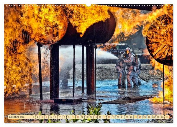 Produktbild: Feuerwehr - weltweit im Einsatz (hochwertiger Premium Wandkalender 2026 DIN A2 quer), Kunstdruck in Hochglanz
