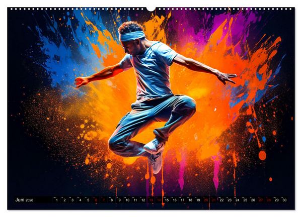 Produktbild: Color Dance Art (hochwertiger Premium Wandkalender 2026 DIN A2 quer), Kunstdruck in Hochglanz