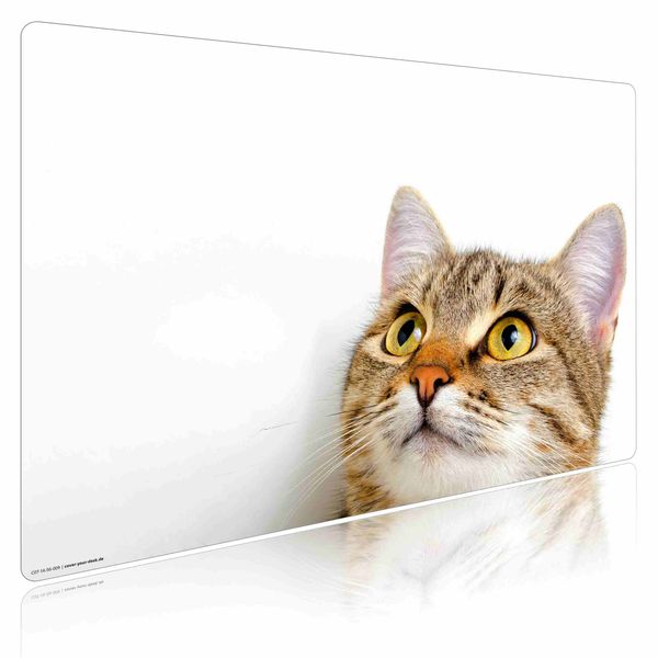 Produktbild: Cover-your-desk Schreibtischunterlage f&uuml;r Kinder und Erwachsene Katzenblick, aus hochwertigem Vinyl , 60 x 40 cm