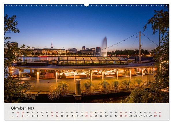 Produktbild: Hamburg - Zwischen Alster und Elbe (Wandkalender 2027 DIN A2 quer), CALVENDO Monatskalender
