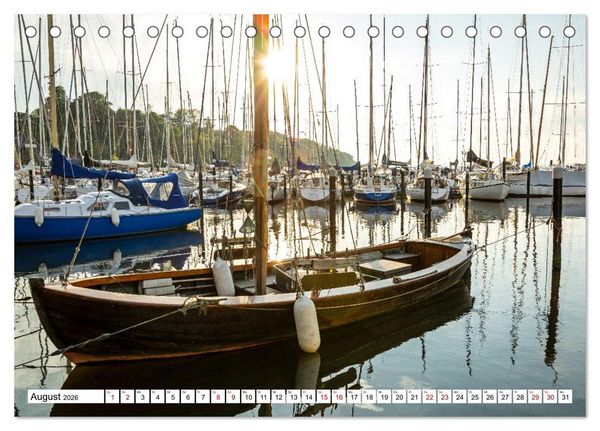 Produktbild: Faszination Segeln - An der Flensburger F&ouml;rde (Tischkalender 2026 DIN A5 quer), CALVENDO Monatskalender