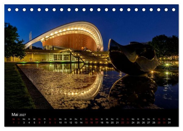 Produktbild: Eine Reise durch Berlin bei Nacht (Tischkalender 2027 DIN A5 quer), CALVENDO Monatskalender