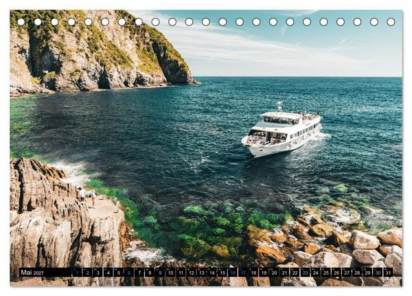 Produktbild: Cinque Terre - Traumhaft sch&ouml;n (Tischkalender 2027 DIN A5 quer), CALVENDO Monatskalender