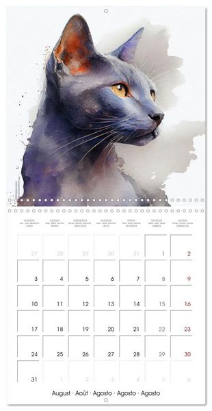 Produktbild: Artistic Cat Breeds (Wall Calendar 2026 12 &times; 12 Inch) CALVENDO 12 Month Wall Calendar
