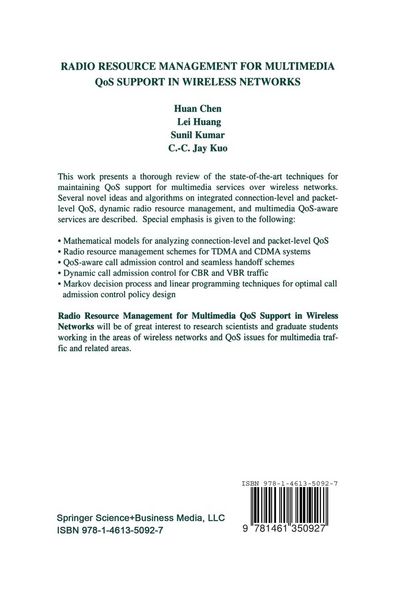 Produktbild: Radio Resource Management for Multimedia QoS Support in Wireless Networks