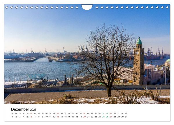Produktbild: Gr&uuml;nes Hamburg (Wandkalender 2026 DIN A4 quer), CALVENDO Monatskalender