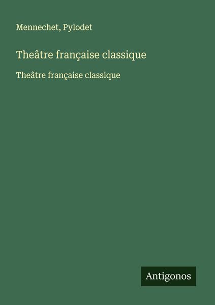 Produktbild: The&acirc;tre fran&ccedil;aise classique